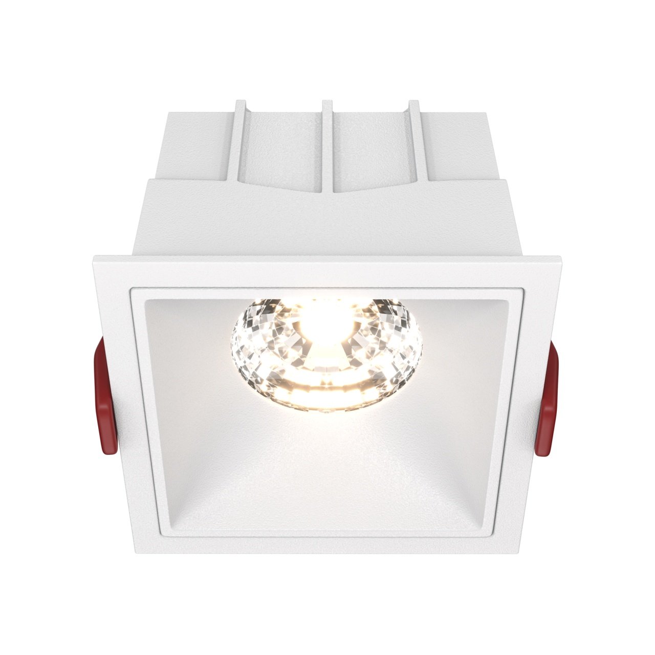 Spot LED Alfa DL043-01-15W3K-SQ-W, 15W, 1150lm, lumina calda, IP20, alb, Maytoni