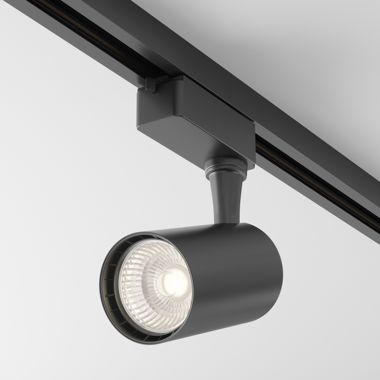 Spot LED cu brat pe Sina 6W, Maytoni Vuoro, 450lm, Lumina Calda (3000K), Negru