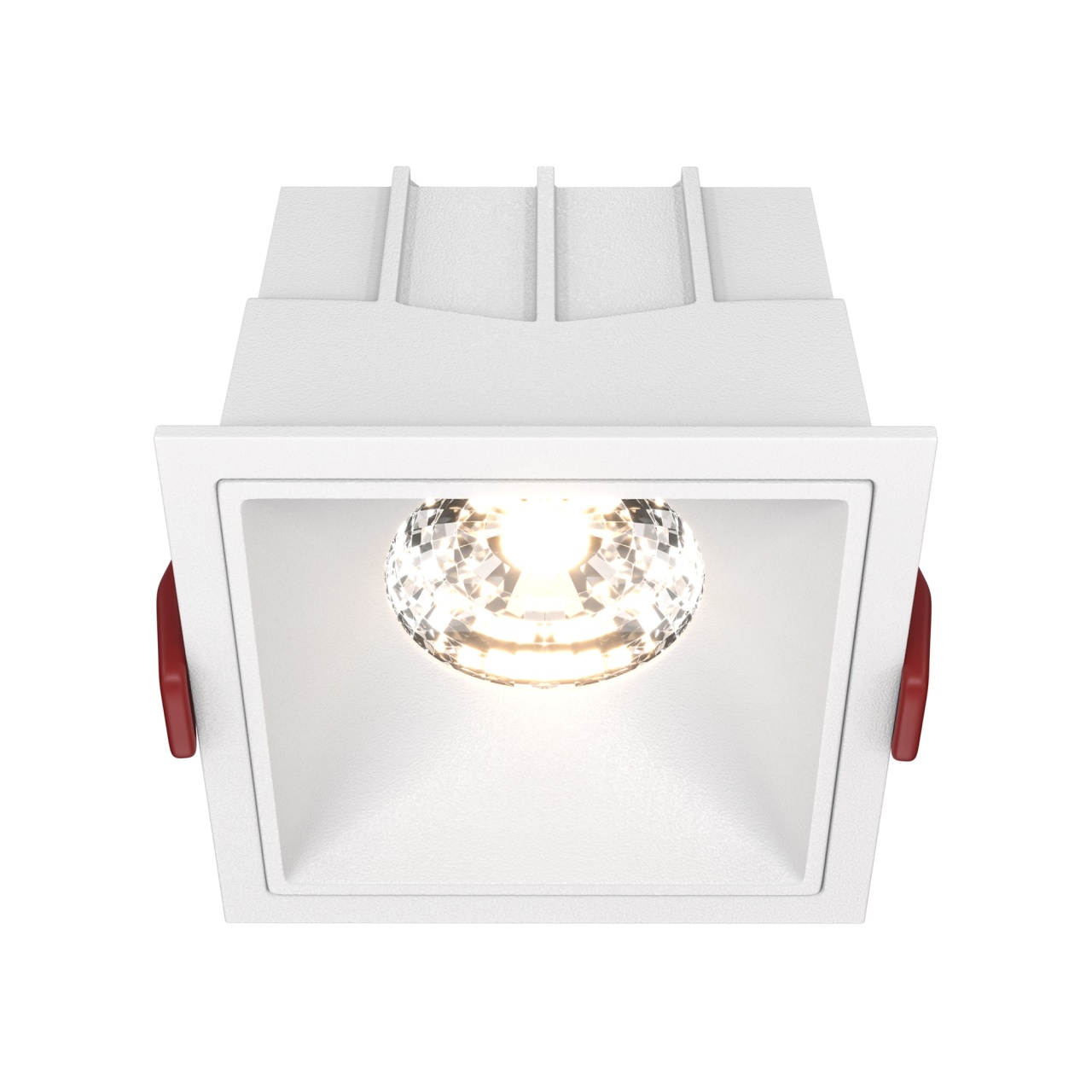 Spot LED incastrat Maytoni DL043-01-15W3K-SQ-W, 15W, 1150lm, 3000K, IP20, alb