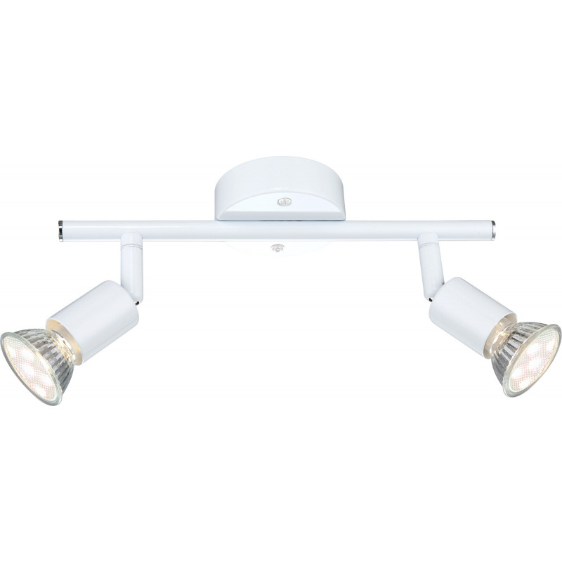 Spot LED Olana 57381-2L, 2xGU10, 3W, 250lm, lumina calda, IP20, alb, Globo Lighting