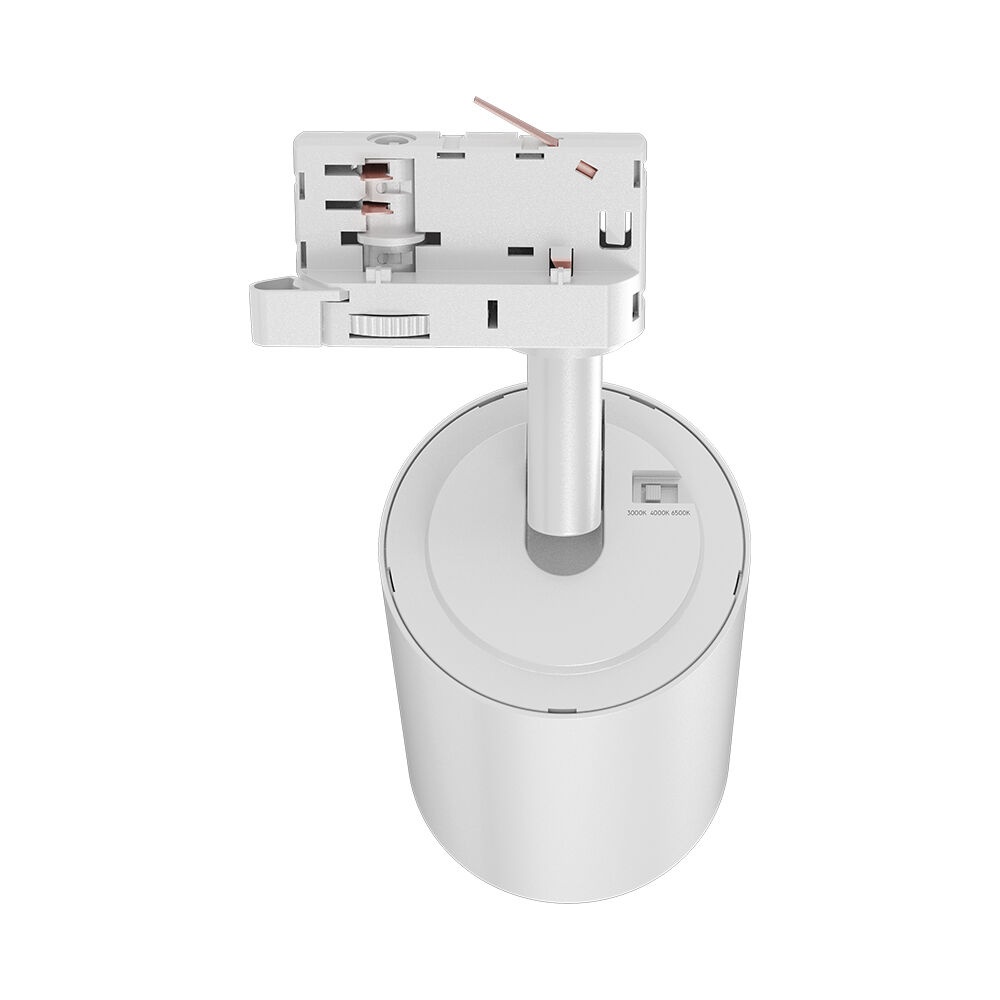 Spot LED pe sina 30W, lumina calda/neutra/rece, 3420lm, alb-negru, Braytron - imagine 7