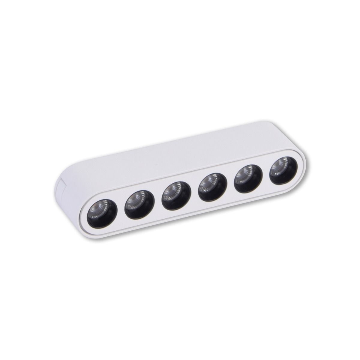 Spot LED pentru sina magnetica slim, liniar, 6W, lumina calda(3000 K), alb, 560 lm, Klausen