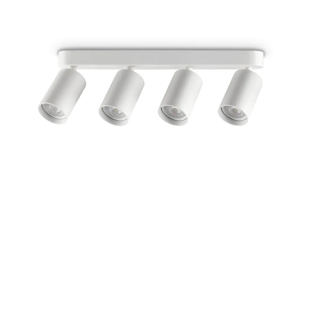 Spot linear Dynamite rotund 4xGU10, alb, Ideal Lux