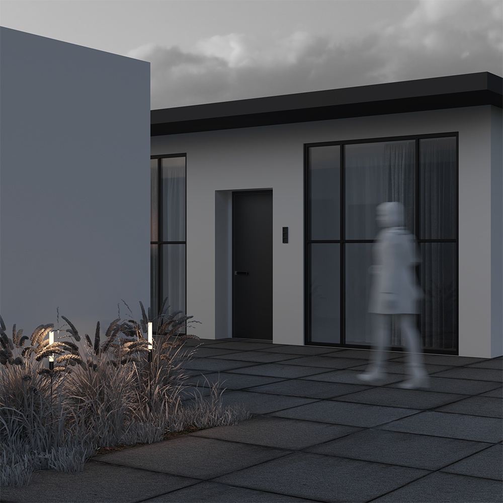 Stalp LED exterior Flare, 3W, lumina calda (3000K), IP65, grafit, Maytoni - imagine 5