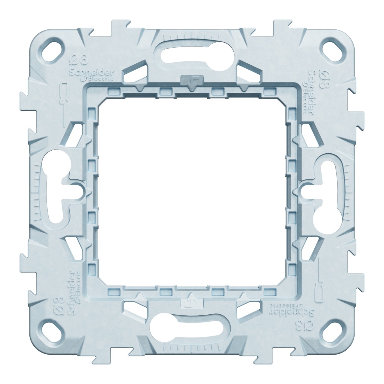 Suport 2 module, metal zamak, IP20, Noua Unica - imagine 5