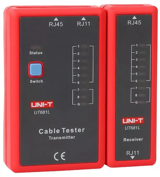 Tester cabluri, RJ45/RJ11, detectare scurtcircuit si continuitate, UNI-T - 1 | YEO