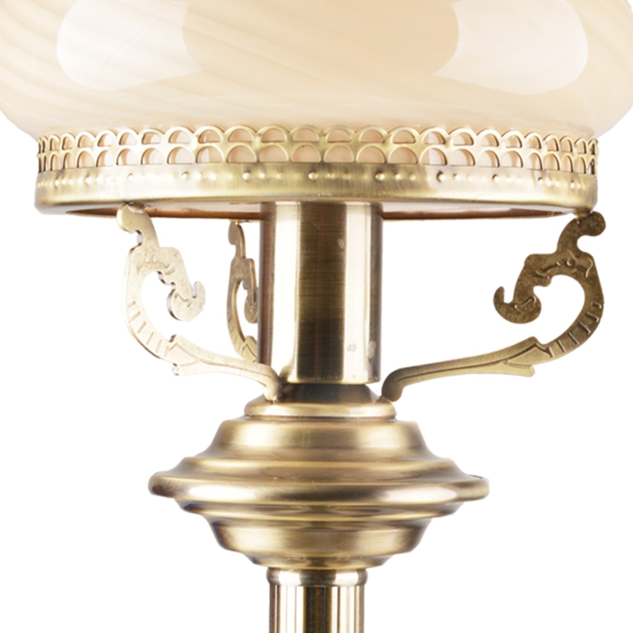 Veioza Russet KL108019, cu intrerupator, 1xE27, bronz+crem, IP20, Klausen - imagine 3