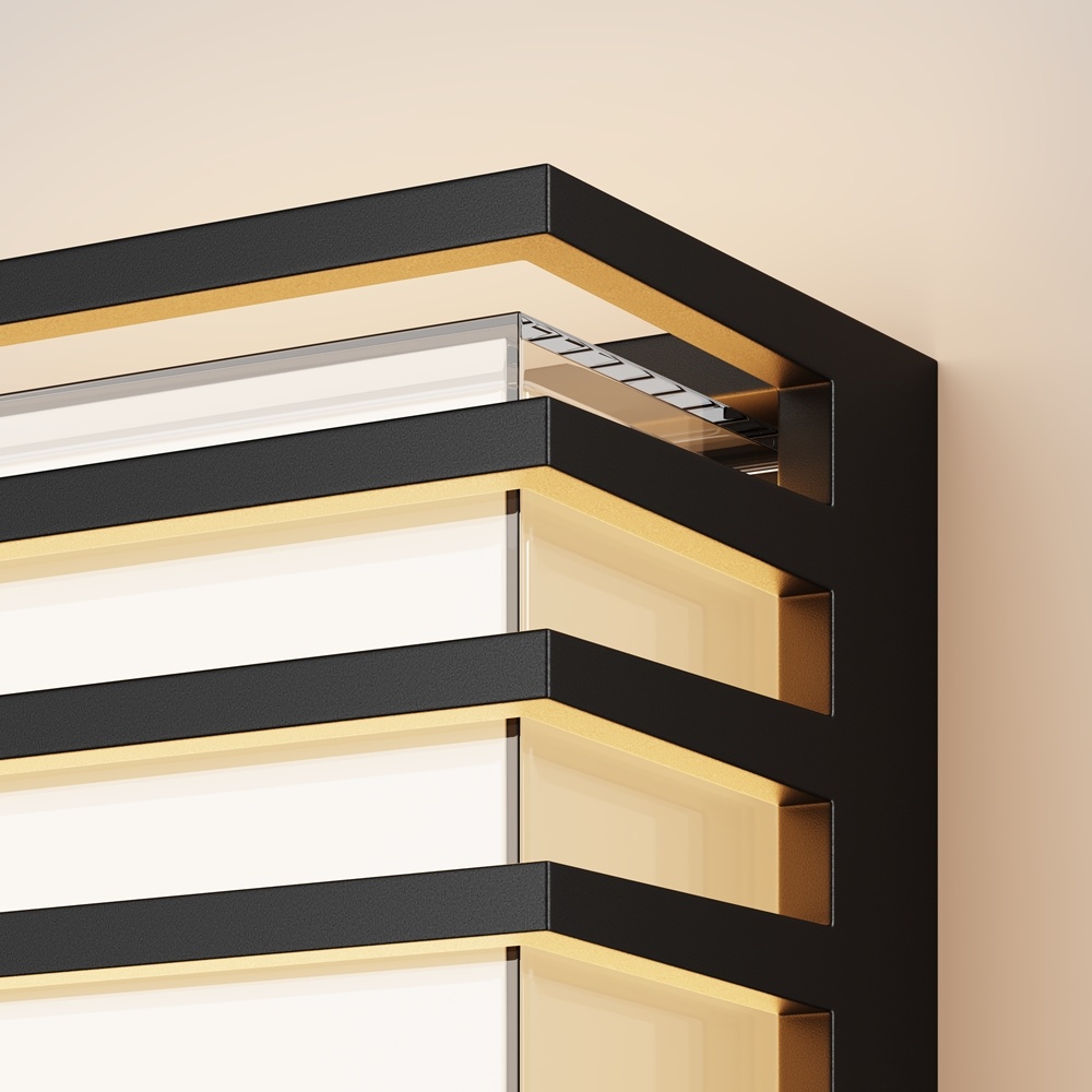 Aplica exterior Downing Street, 10W, lumina calda (3000K), IP65, neagra, Maytoni - imagine 2