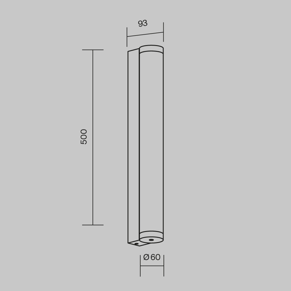 Aplica exterior Rounge, 16W, lumina calda (3000K), IP54, neagra, Maytoni - imagine 7