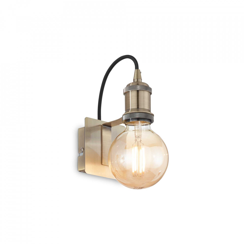 Aplica Frida 163321, 1xE27, bronz+transparenta, IP20, Ideal Lux