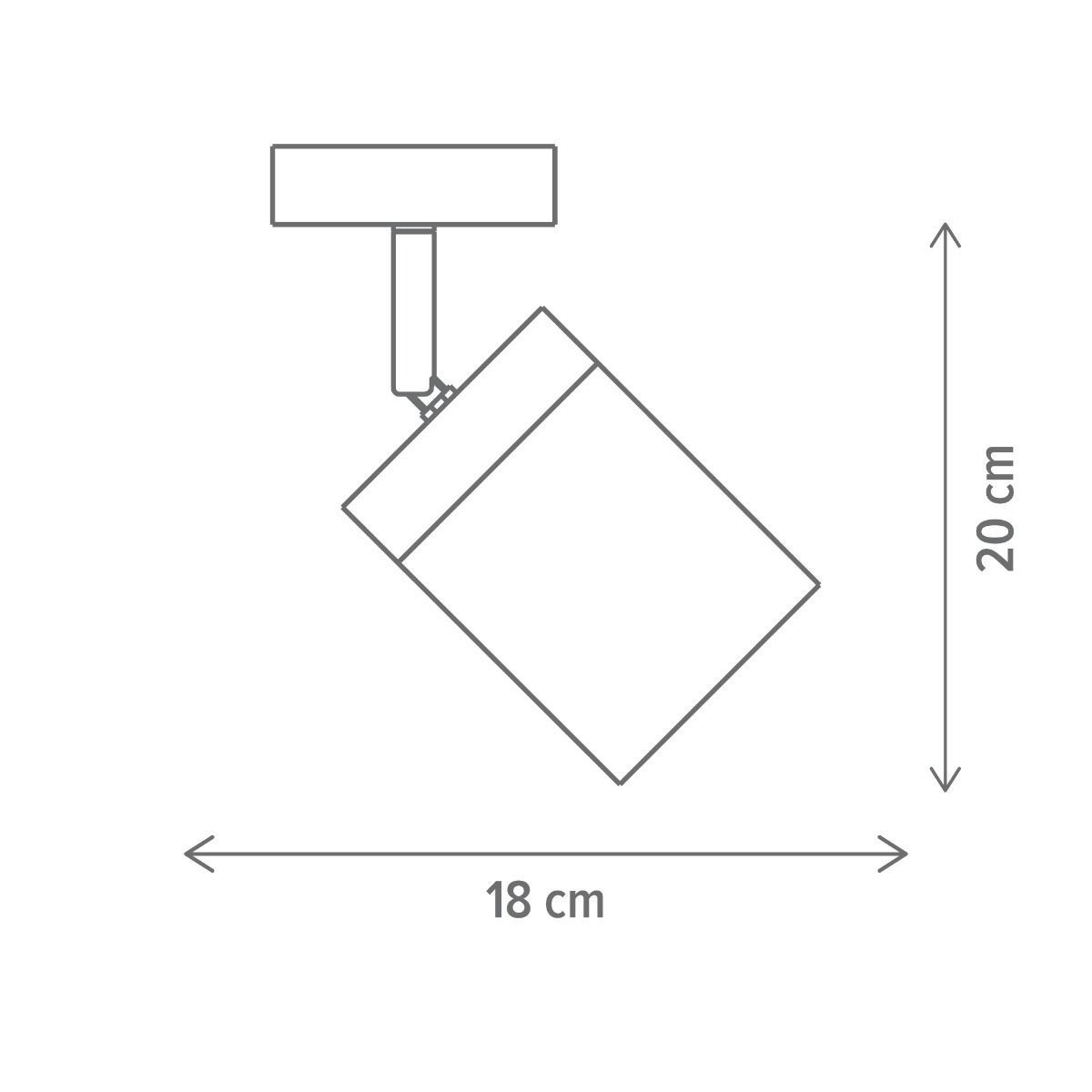 Aplica Frosted AP1, E27, neagra, lemn, Klausen