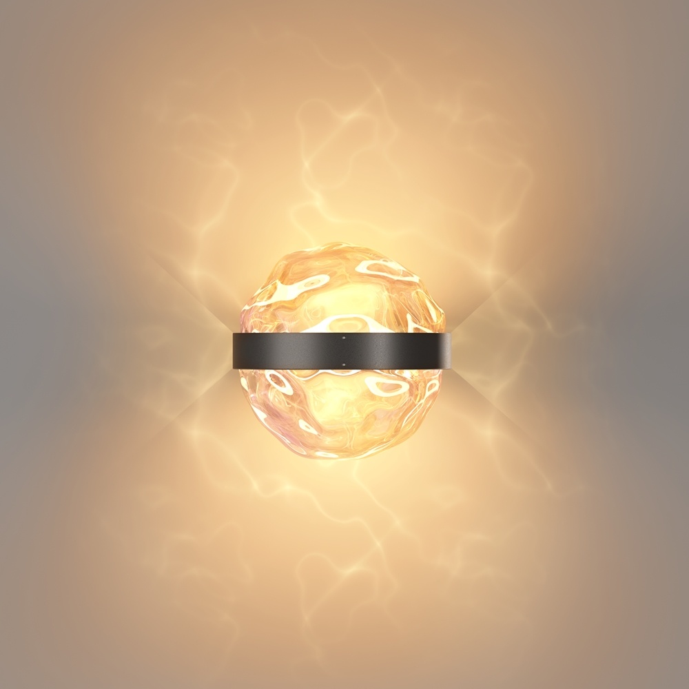 Aplica LED Misterio 6W, lumina calda (2700 K), dimabila, neagra, Maytoni - imagine 11