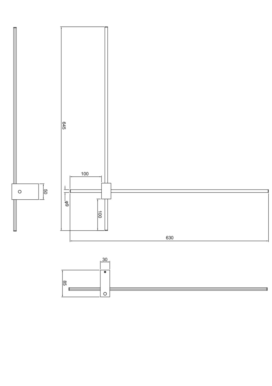 Aplica LED Pars C070WL-L12GB3K, 12W, 1050lm, lumina calda, IP20, neagra+aurie, Maytoni