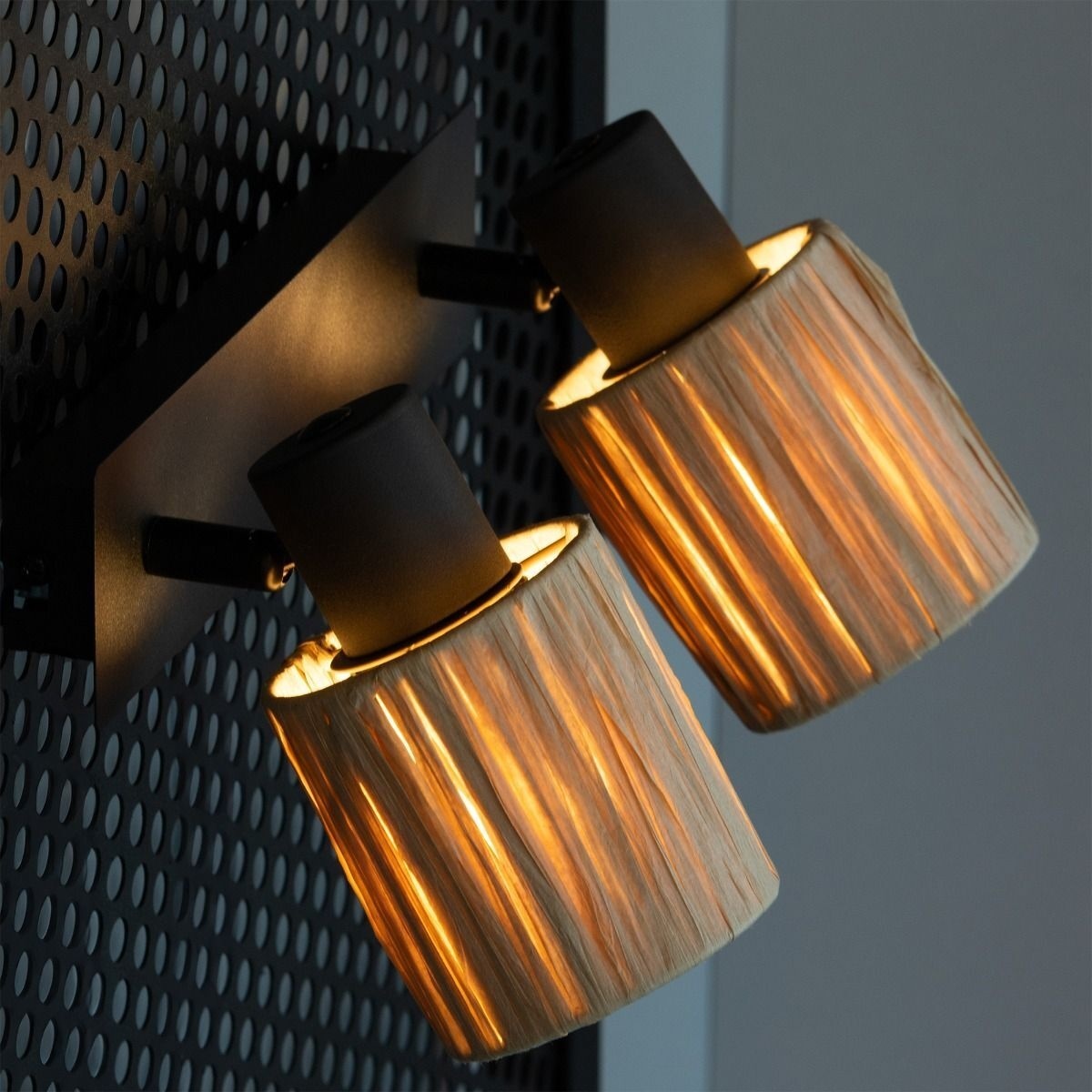 Aplica Raffy AP2, 2xE14, bej, neagra, Klausen