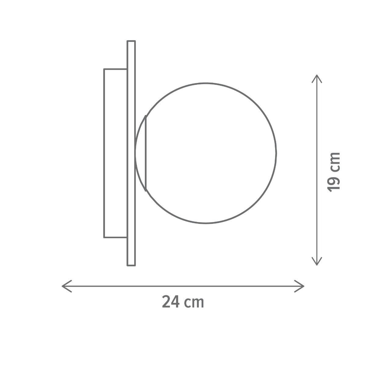 Aplica Serene AP1 GR, E27, verde, Klausen