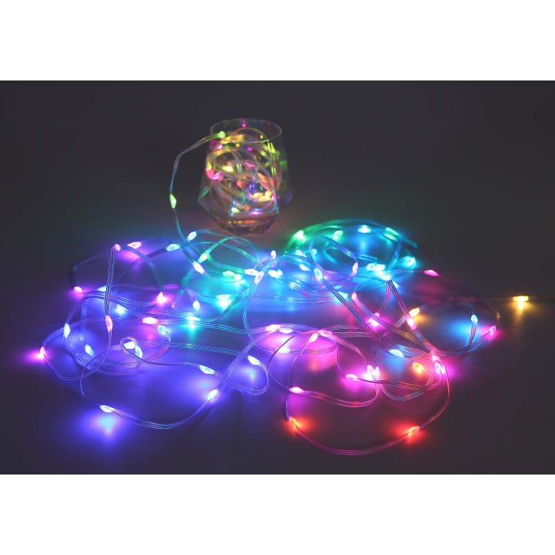 Banda LED RGB 10m, USB-C, 27 efecte luminoase, 100 LED-uri, Globo Lighting - imagine 13