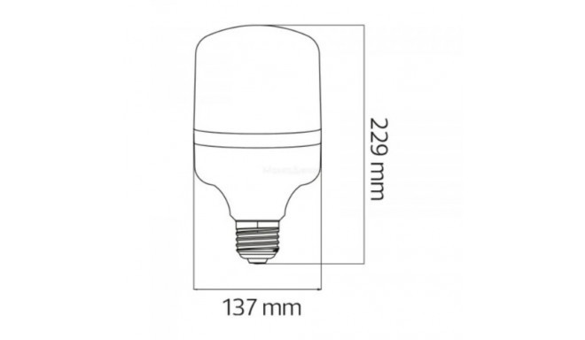 Bec led 50W, 4000 lm, T140 E27, lumina rece - 1 | YEO