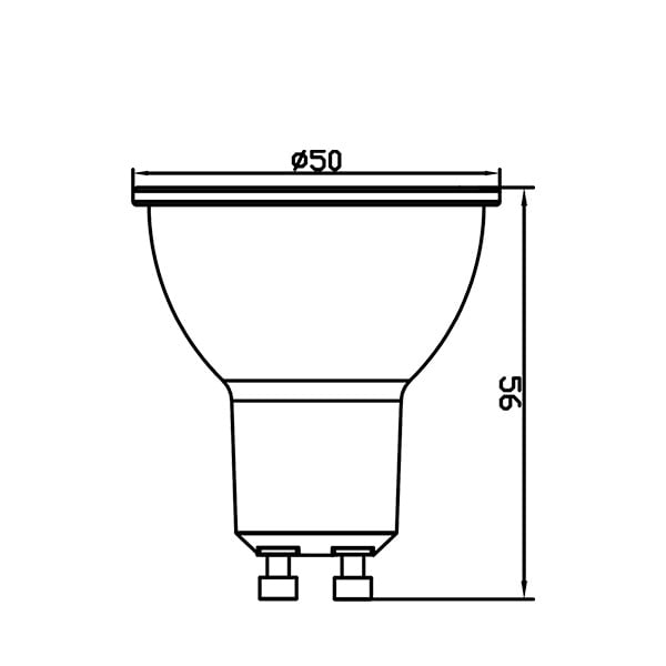 Bec led GU10 7W (75W), 580 lm, 110 grade, lumina neutra (4000K), mat, Braytron