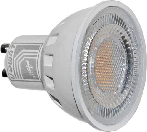 Bec LED GU10 Lumen 10W, 3000K, dimabil, 230V, 105 grade, aluminiu, clar