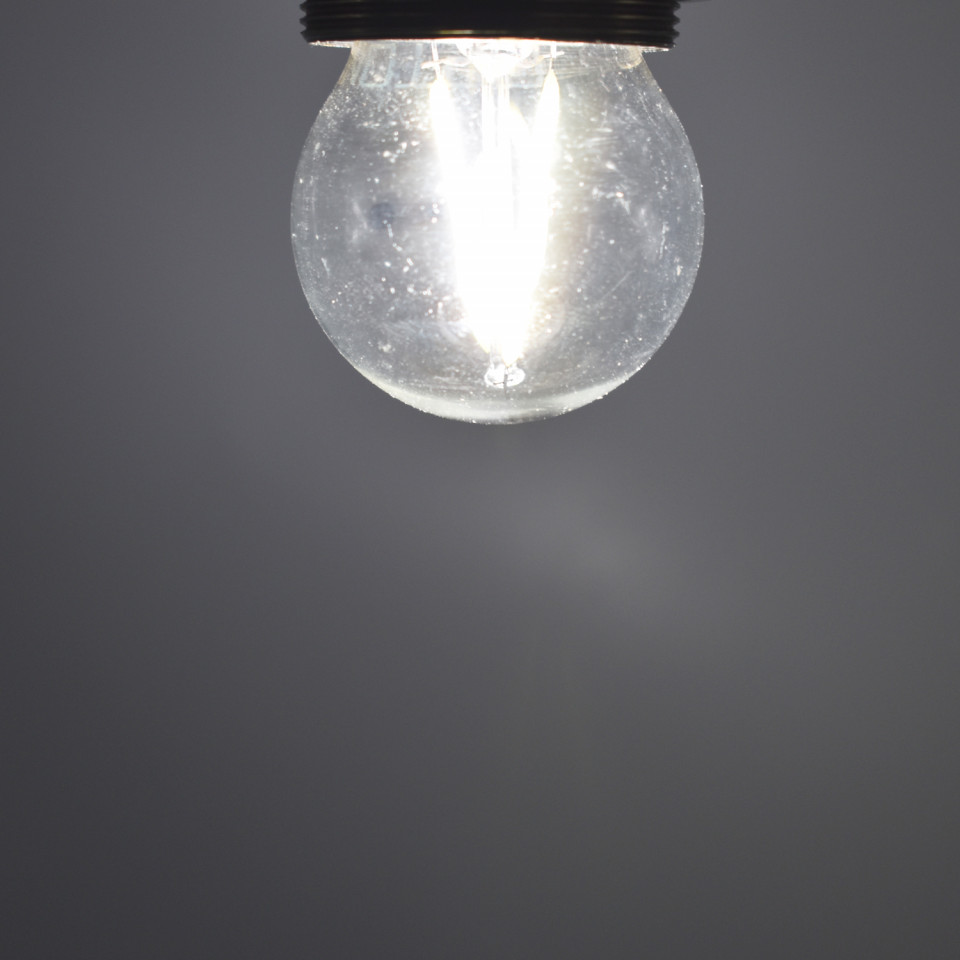 Bec LED sferic Vintage filament Optonica, 2W(16W), E27, G45, 200 lm, lumina rece (6000K), clasa energetica F - imagine 6