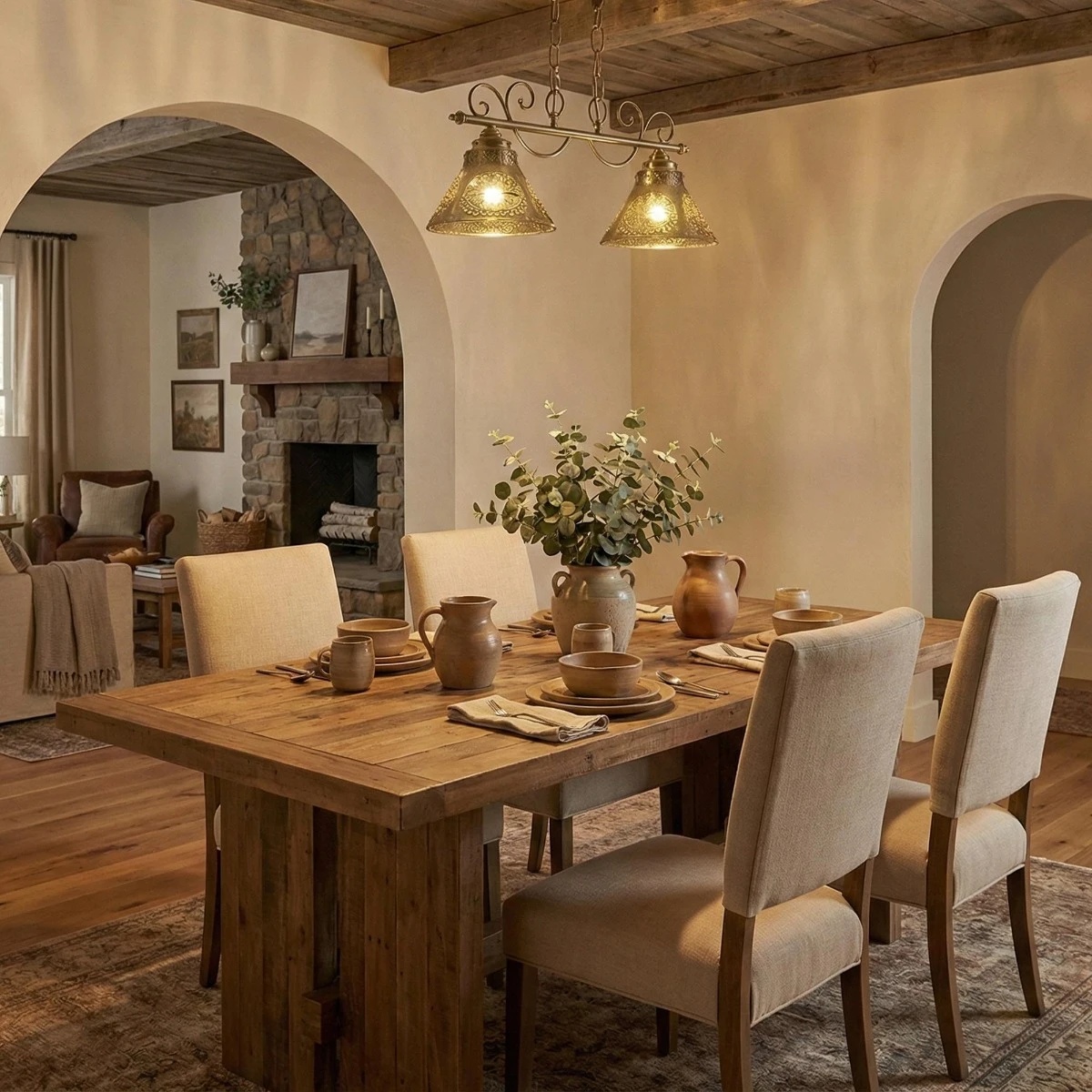 Candelabru Misty LY-3294, 2xE27, bronz, stil clasic, IP20 - imagine 6