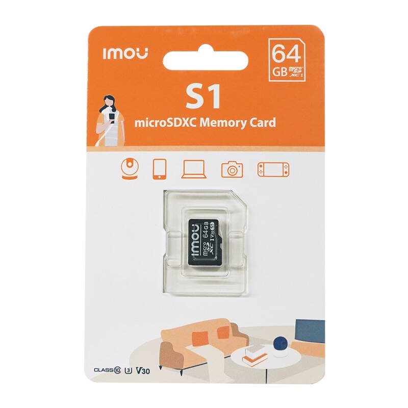 Card memorie microSD 64GB, IMOU