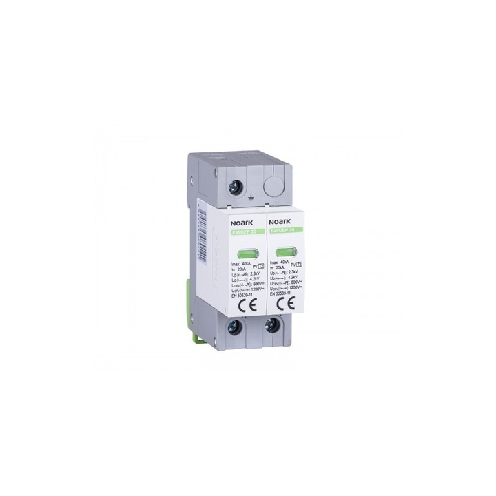 Descarcator pentru sisteme fotovoltaice, 2P, max 600V, Noark