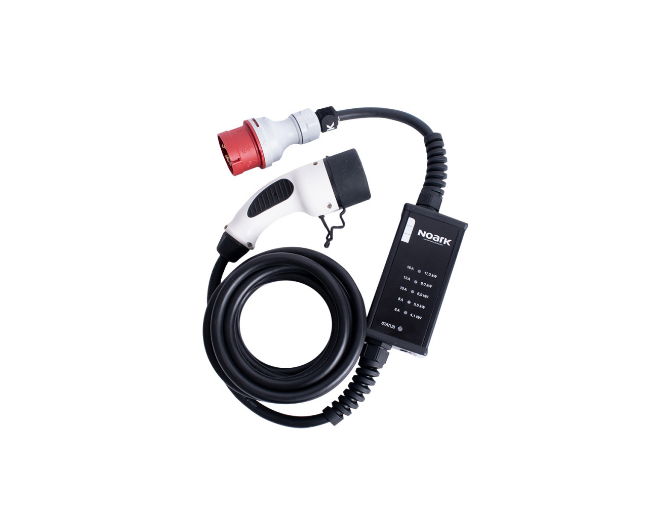 Incarcator pe cablu pentru vehicule electrice, monofazat 32A 7.4kW, conector T1, Noark