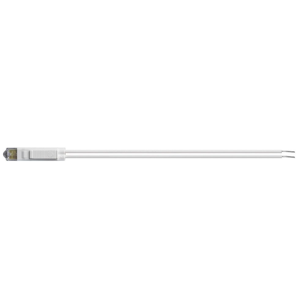 Indicator LED 230V, lumina alba, 6x28.5mm, montaj direct