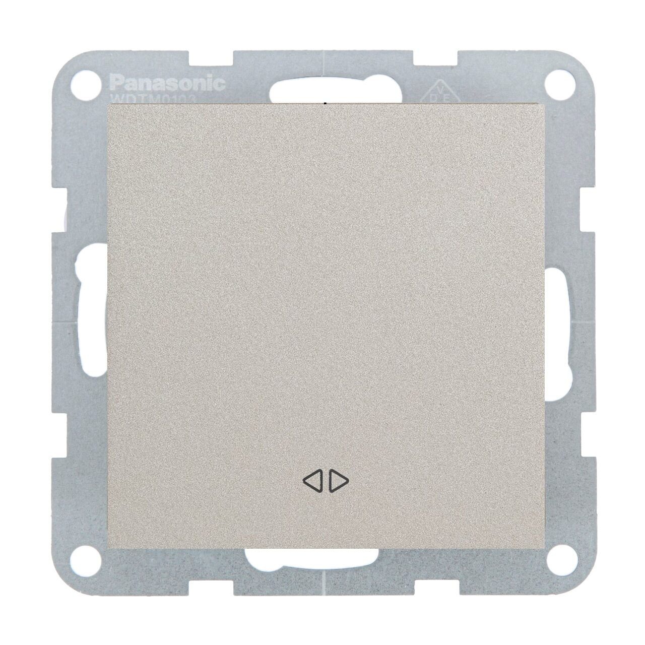 Intrerupator cruce 10A, IP20, Bronz, Panasonic Karre Plus 55