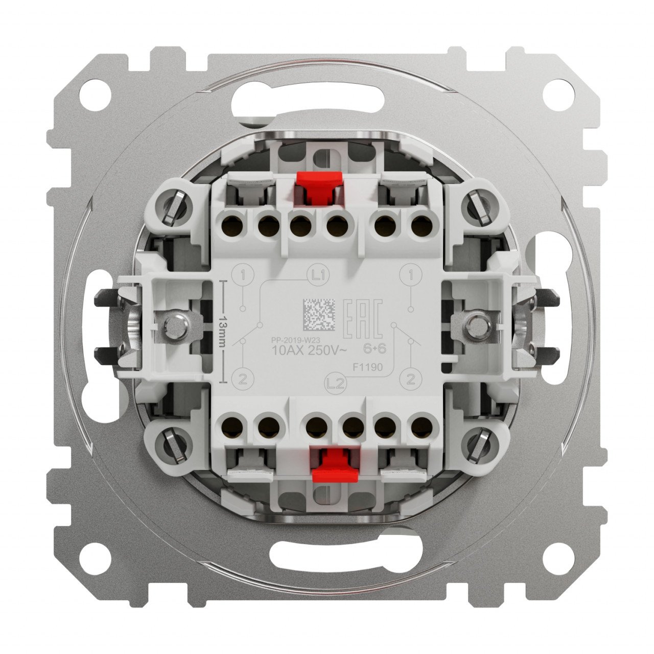 Intrerupator dublu cap scara, 10A, IP20, Alb, Schneider Sedna Design - 1 | YEO