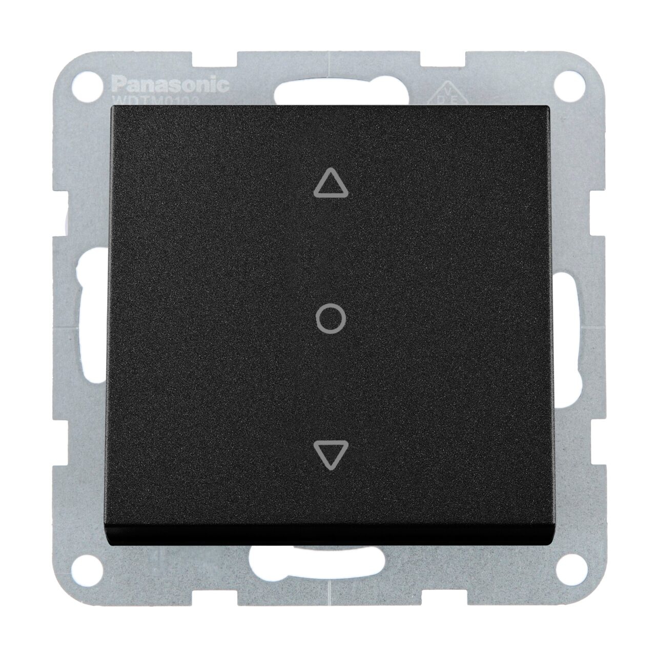 Intrerupator jaluzele 10A, IP20, Negru, Panasonic Karre Plus 55
