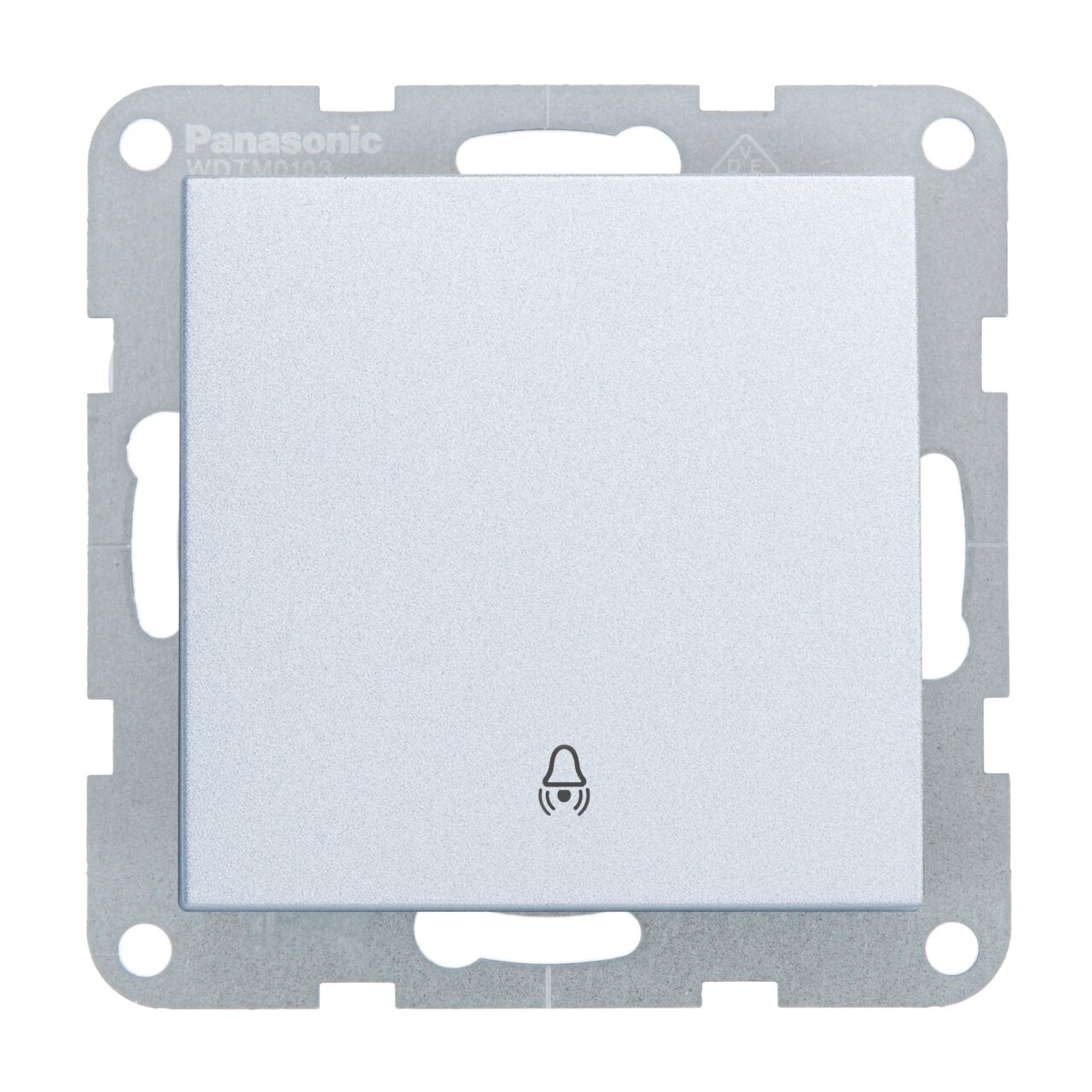 Intrerupator sonerie 10A, IP20, Argintiu, Panasonic Karre Plus 55