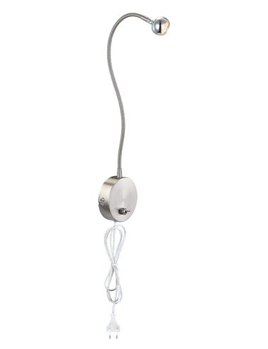 Lampa de birou LED Serpent 24109W, cu intrerupator, 6W, 450lm, lumina calda, crom, IP20, Globo