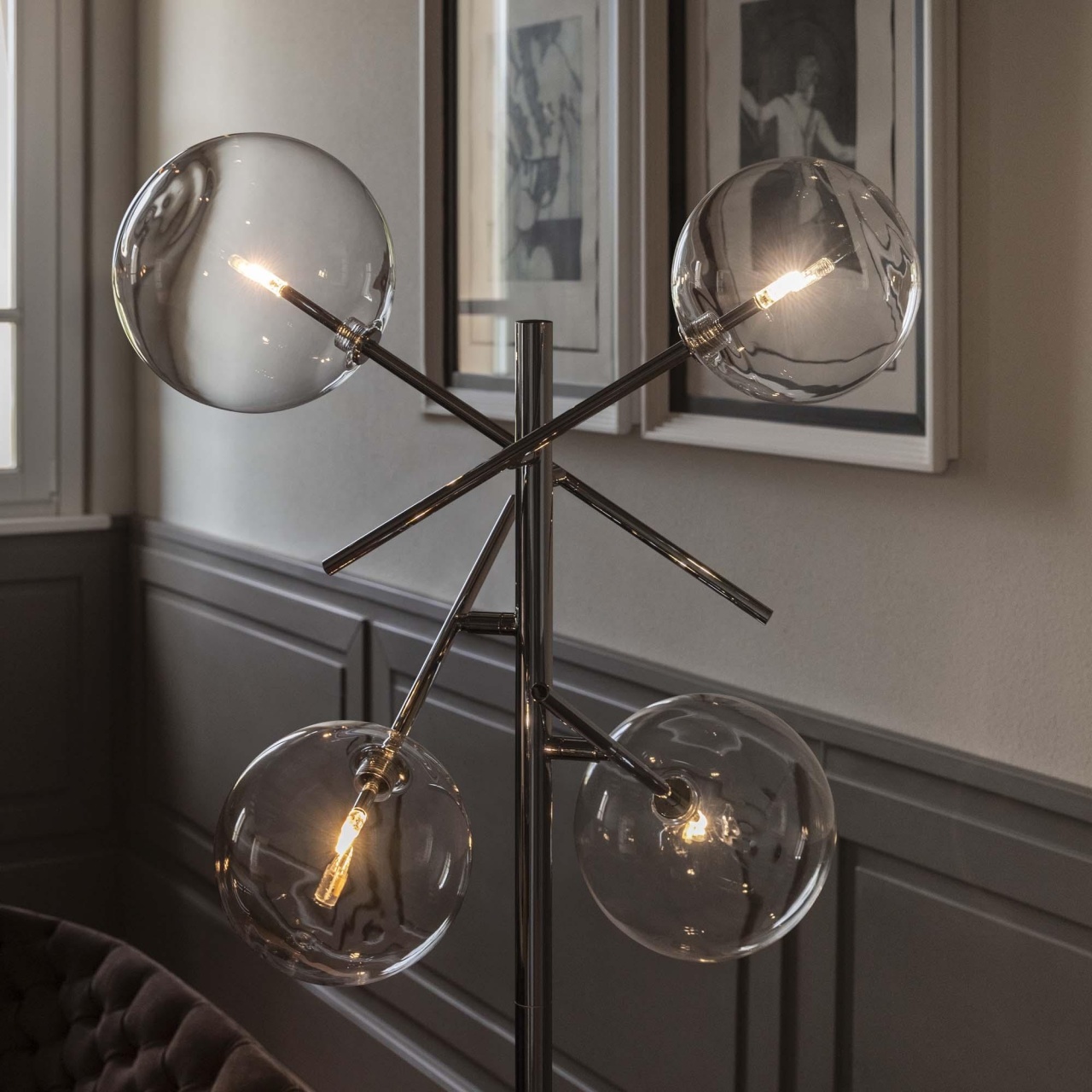 Lampadar Equinoxe 4xG4, crom, Ideal Lux - imagine 2