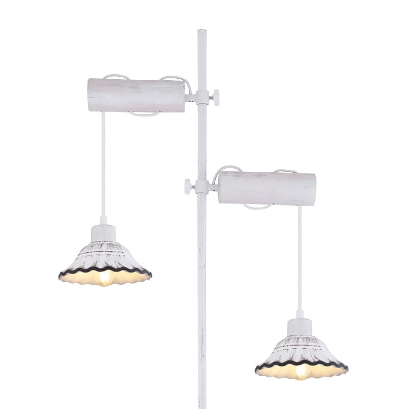 Lampadar Jowita 54050-2S, cu intrerupator, 2xE27, alb, IP20, Globo - 1 | YEO