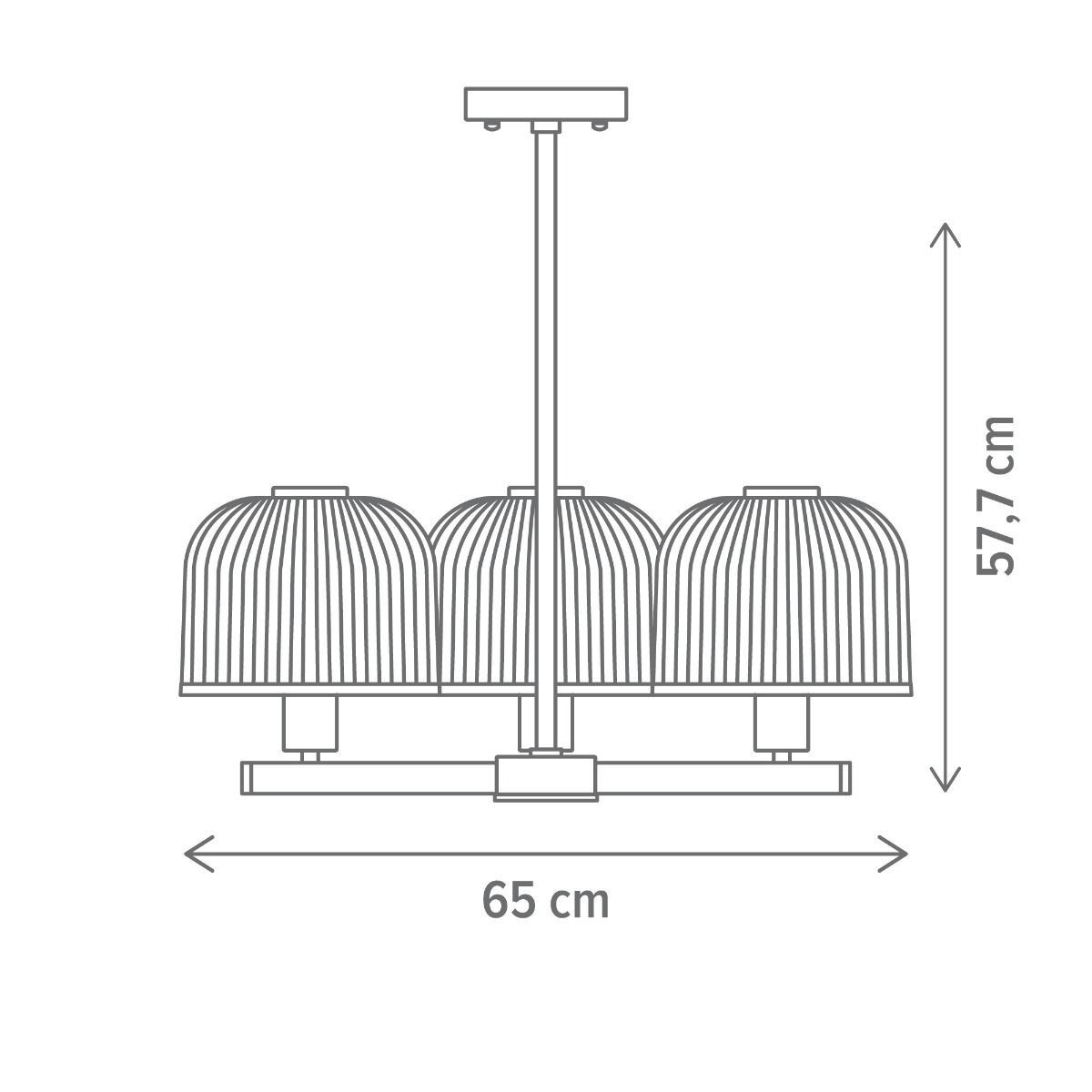 Lustra Darling 3 G, 3xE27, alama, Klausen