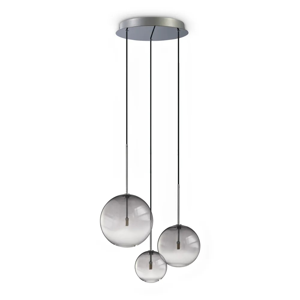 Lustra Equinoxe 3xG4, Ø420mm, fumurie, Ideal Lux