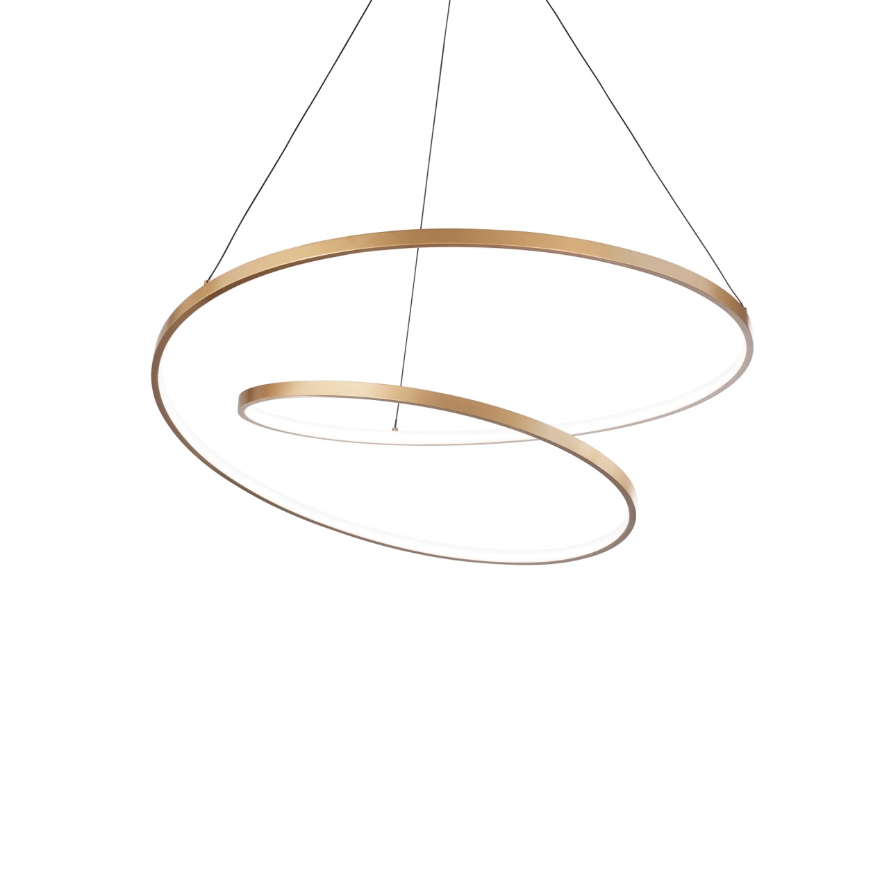 Lustra LED Oz, 55W, 2560lm, lumina calda (3000 K), IP20, dimabila, neagra, Ideal Lux