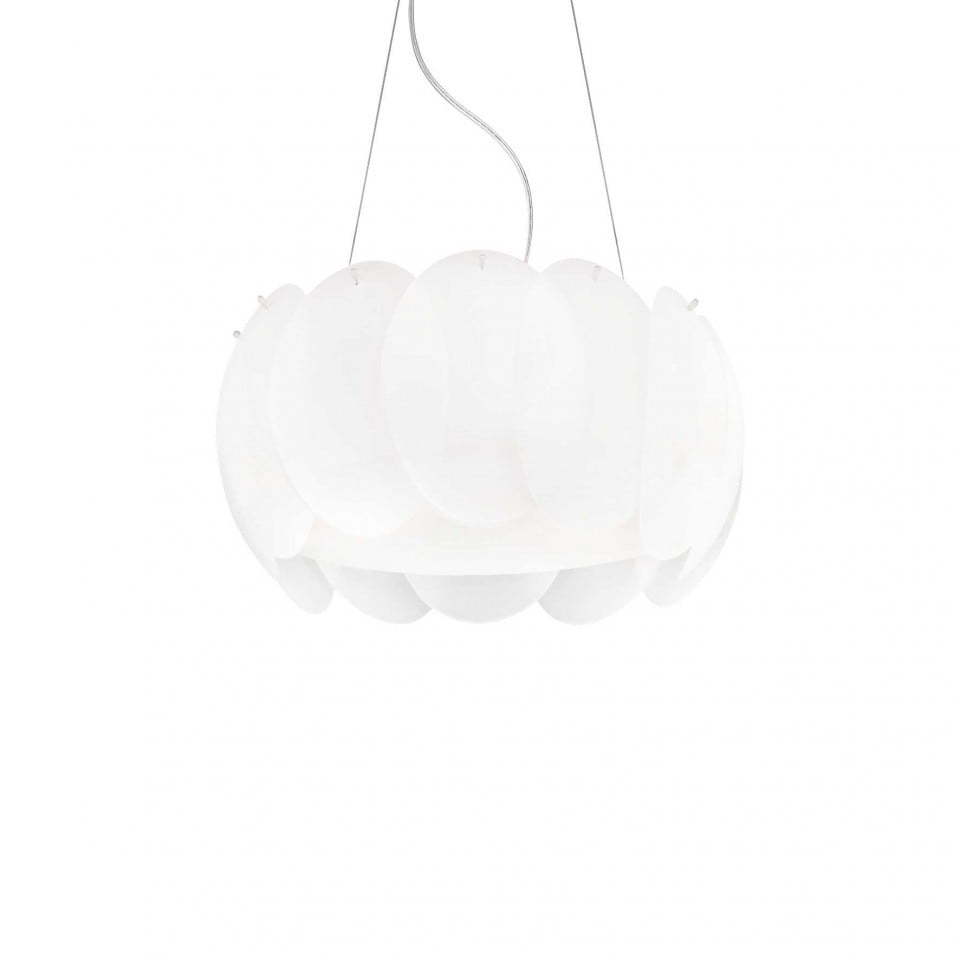 Lustra Ovalino 074139, 5xE27, alba, IP20, Ideal Lux