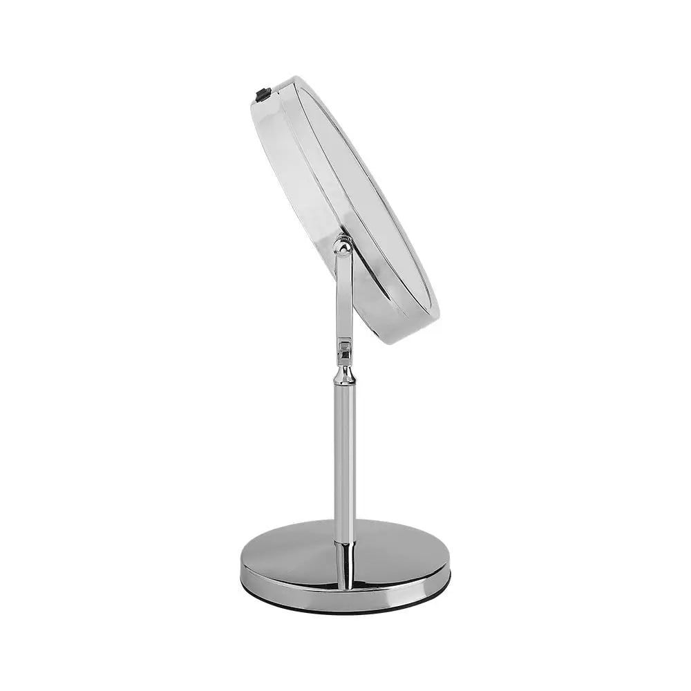 Oglinda dubla LED pentru machiaj 6629-VT, marire 1X sau 3X, stativ crom, alimentare cu baterii, V-TAC - 1 | YEO