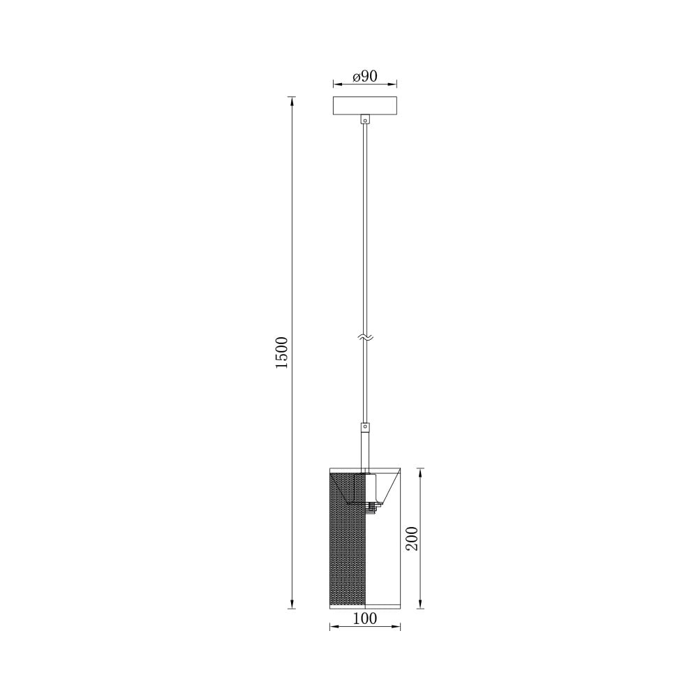 Pendul Braytron BR-BV03-00020, 1xE14, negru