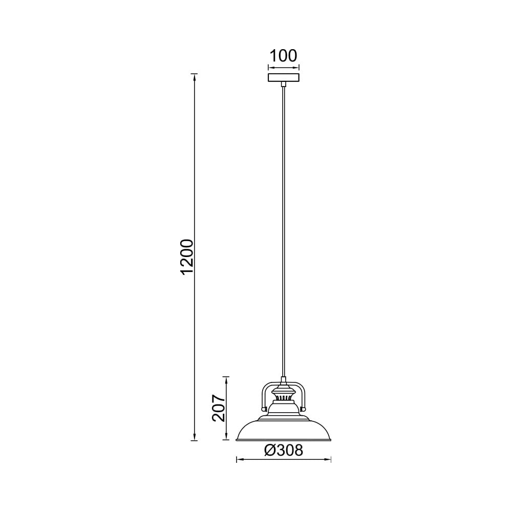 Pendul Braytron BR-BV05-00020, 1xE27, cupru