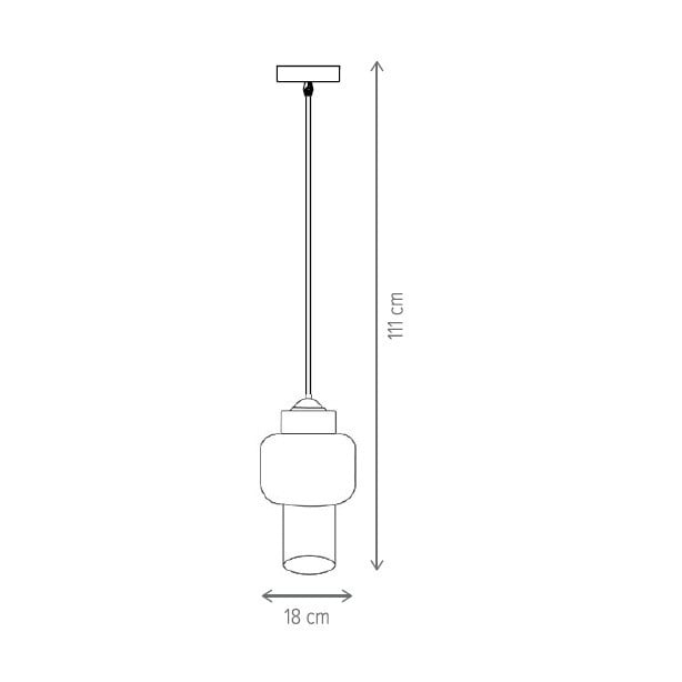 Pendul Chalcedon KL111086, 1xE27, ambra, IP20, Klausen - 2 | YEO