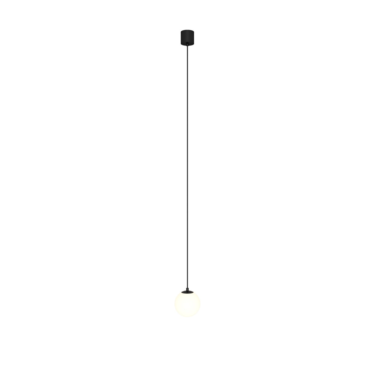 Pendul LED Luna P039PL-5W3K-10-B, 5W, 300lm, lumina calda, IP20, negru+alb, Maytoni