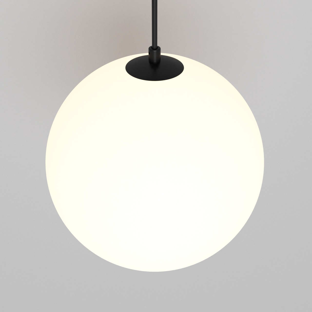 Pendul LED Luna P039PL-5W3K-20-B, 5W, 310lm, lumina calda, IP20, negru+alb, Maytoni - 1 | YEO