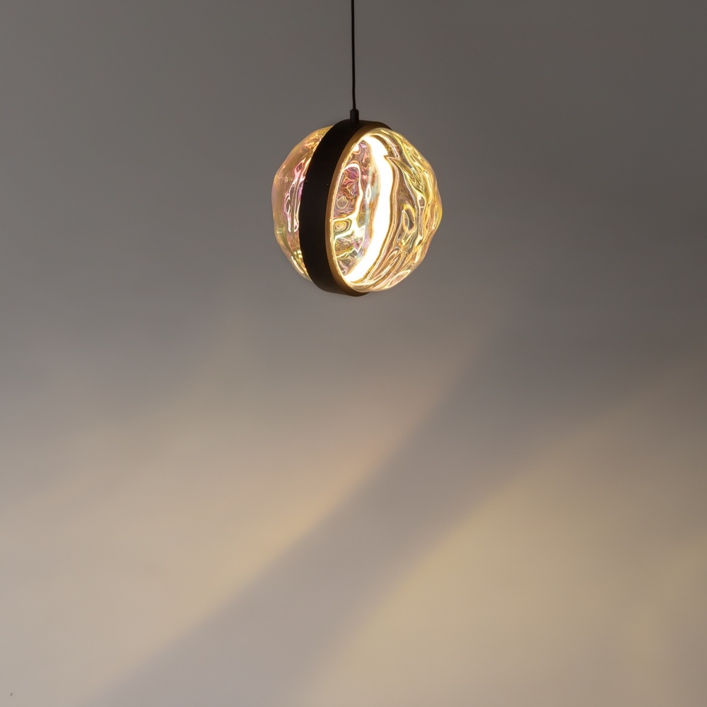 Pendul LED Misterio, 6W, lumina calda (2700K), dimabil, negru, Maytoni - imagine 3