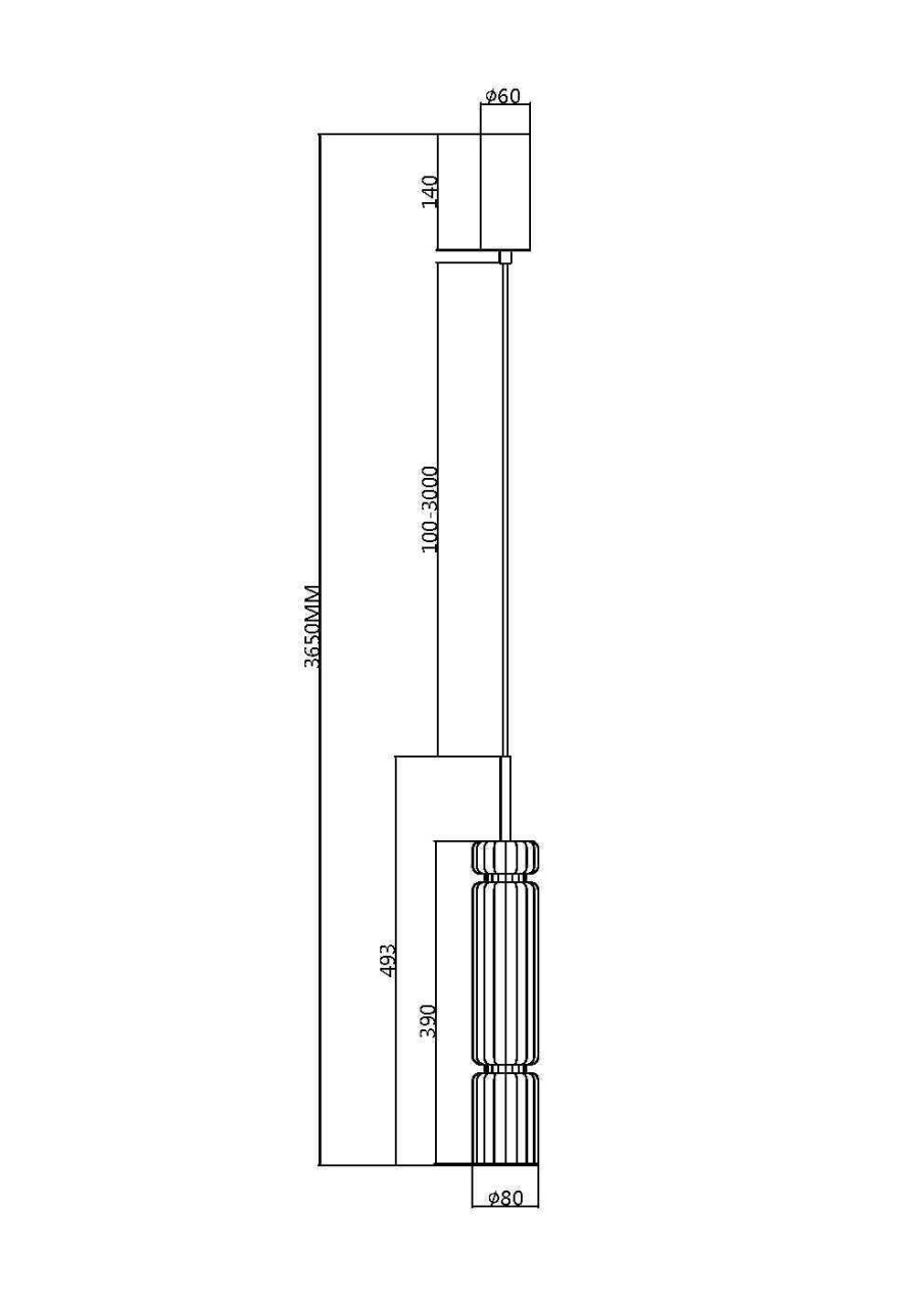 Pendul LED Ordo MOD272PL-L12BS3K1, 8W, 920lm, lumina calda, IP20, negru+cognac, Maytoni - 3 | YEO