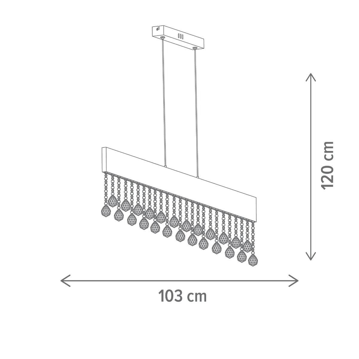 Pendul LED Royalty SP1, 36W, lumina neutra(4000 K), negru, Klausen