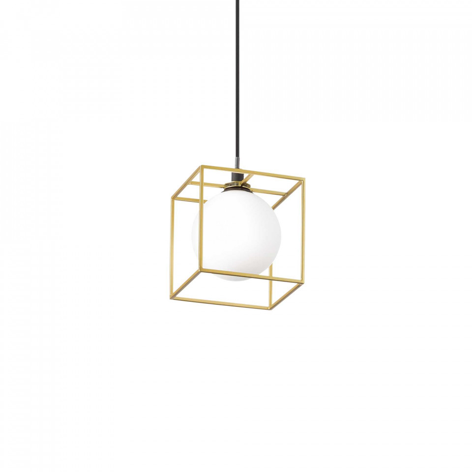 Pendul Lingotto 251103, 1xG9, negru+auriu, IP20, Ideal Lux